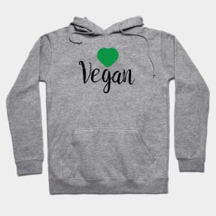 Green Heart Vegan Shirt Hoodie